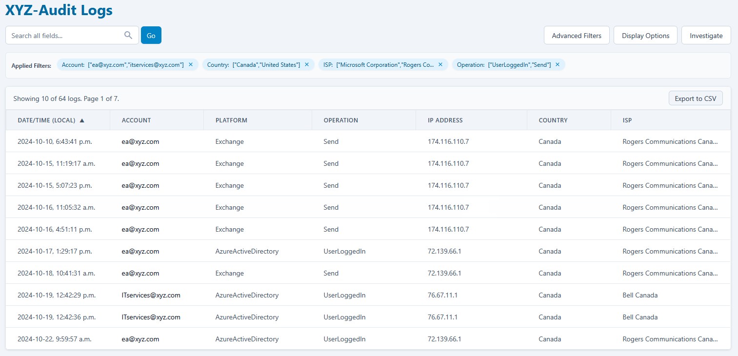 WanLyzer Full Logs View